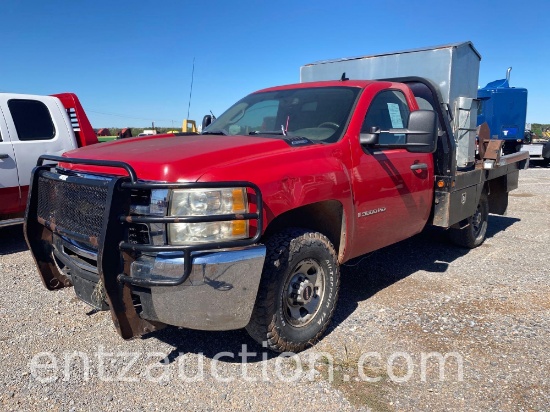 2008 CHEVY 3500 HD PICKUP, SINGLE CAB, 4X4, AUTO,