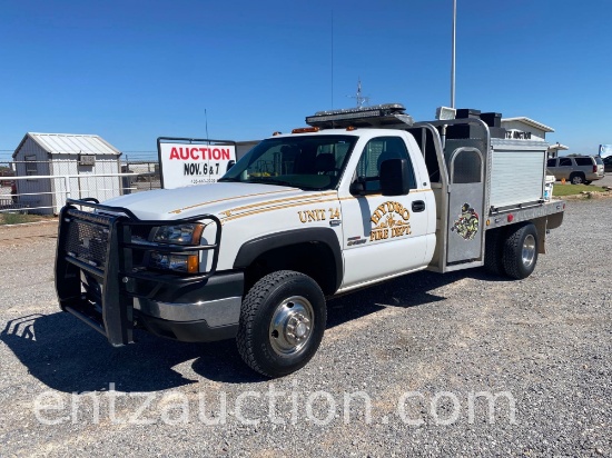 2004 CHEVY 3500 BRUSH PUMPER,