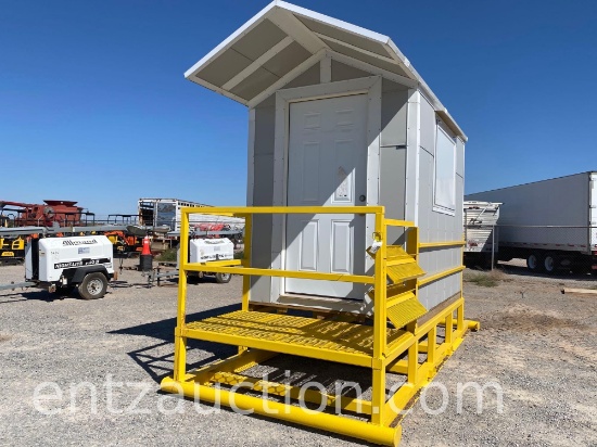 INSULATED SNOW CONE STAND ON STEEL SKIDS, BUILT