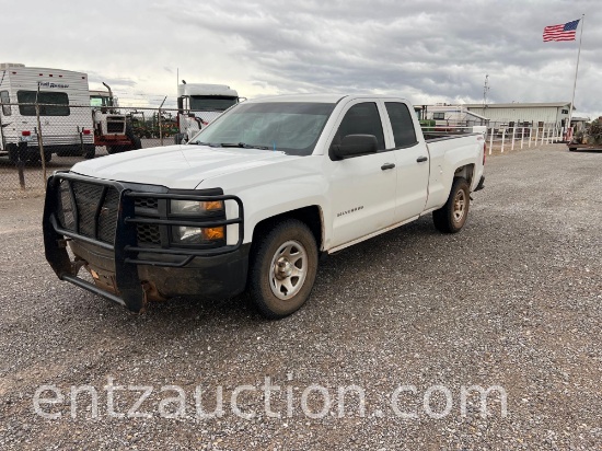2014 CHEVY SILVERADO 1500 PICKUP, 4X4, 5.3L GAS,