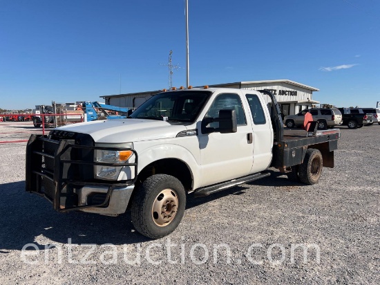 2011 FORD F350 PICKUP, SUPER CAB, AUTO,
