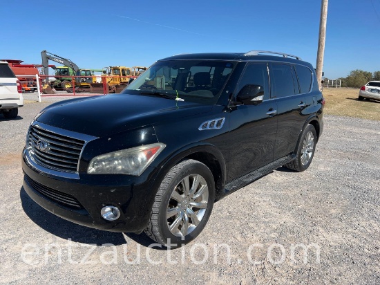 2012 INFINITI QX56 SUV, 4X4, AUTO, HEATED LEATHER