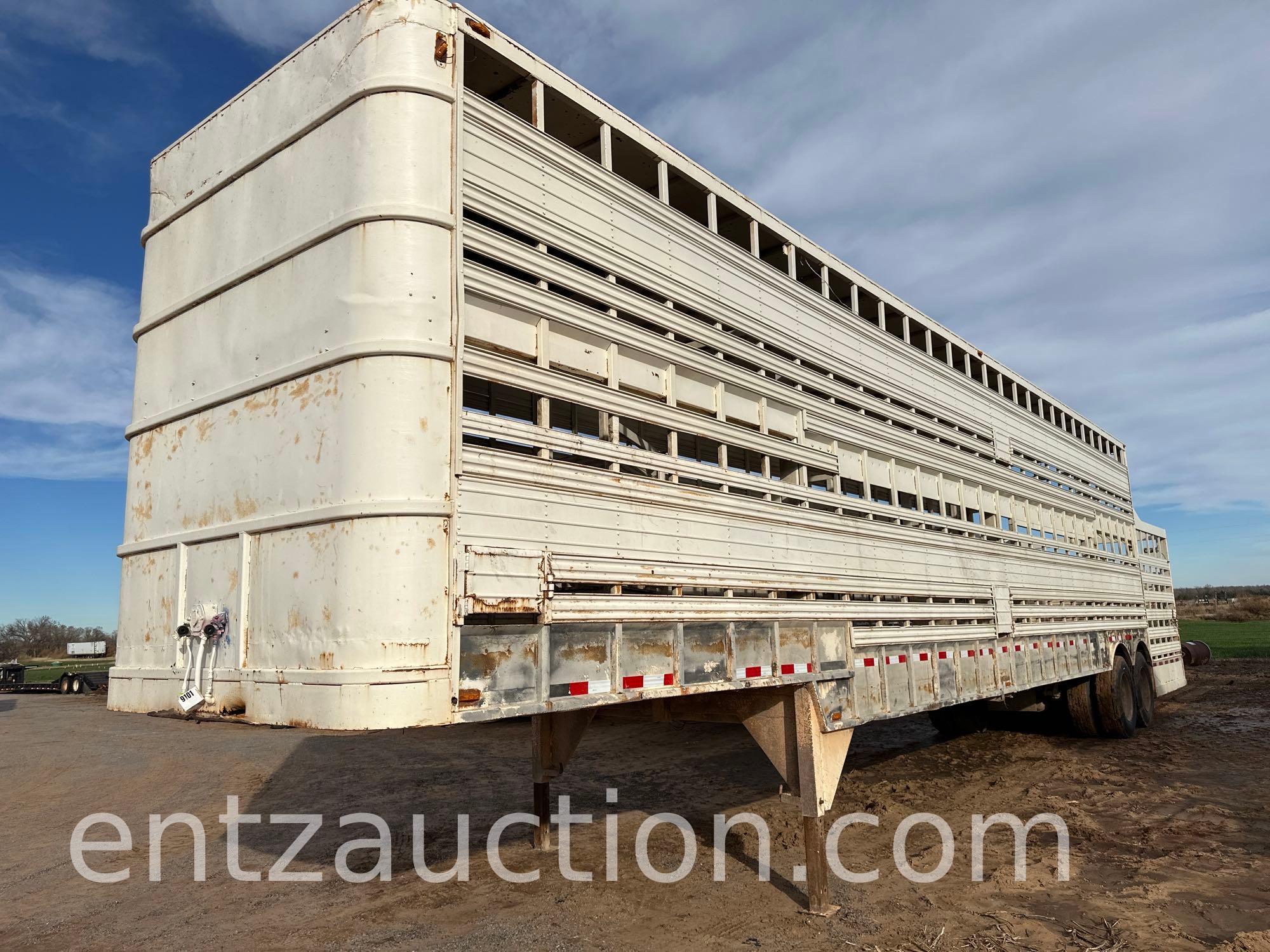 SHOPBUILT GROUND LOAD CATTLE TRAILER, 50' X 96