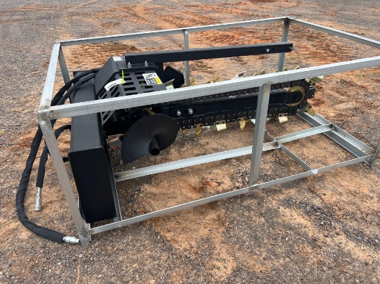 4' HYD. TRENCHER, USSA, UNUSED, SN:001701465