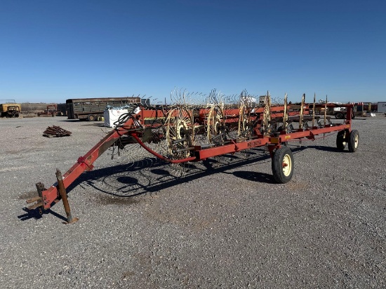 H&S 16 WHEEL HAY RAKE, HYD. FOLD