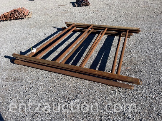 2 7/8" WITH 2 3/8" CROSS BRACES, 8' TALL *SOLD