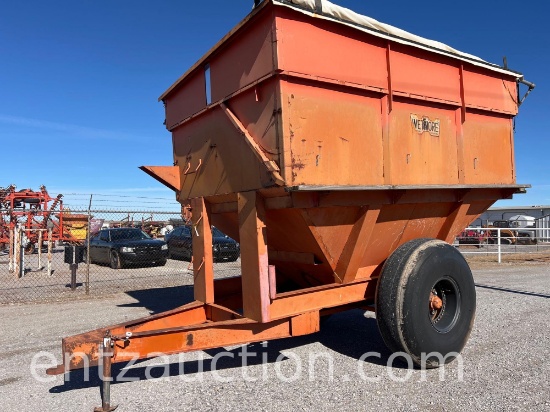 WETMORE GRAIN CART, CONVERTED INTO STORAGE TRAILER,