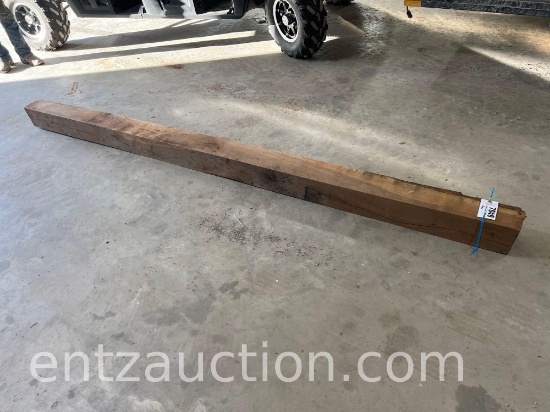 1) 10' X 6" X 6" WALNUT BEAM,