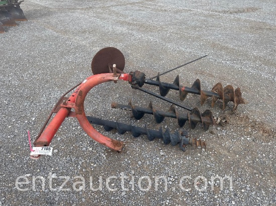 POST HOLE DIGGER W/ 6", 9" & 12" AUGERS