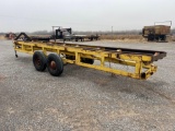 BP SHOPBUILT HAY TRAILER, 22', 4 BALE, TA,
