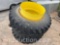 SET OF 20.8R38 DUAL TIRES AND RIMS *SOLD TIMES