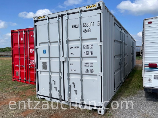 2023 SHIPPING CONTAINER, 8' X 40' X 9' 5", 2-12'