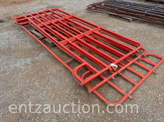 LOT OF 4 ORANGE PANELS, 3) 12', 1) 16', 6 BAR