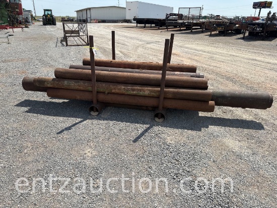 RACK OF MISC. PIPE, 7" TO 10"