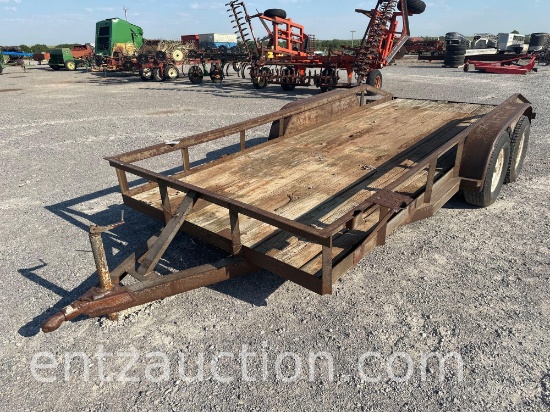 UTILITY TRAILER, 76" X 16', BP, TA, WOOD FLOOR,