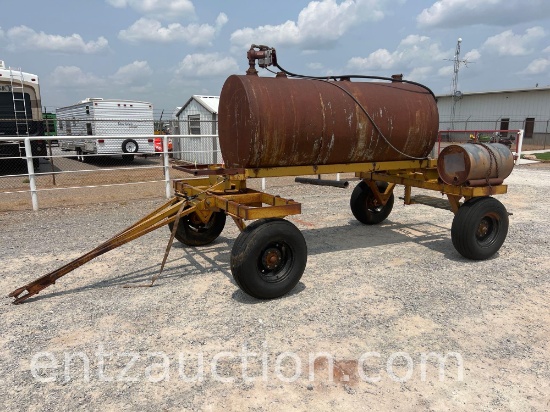 SHOPBUILT 500 GAL. DIESEL TANK ON 4 WHEEL