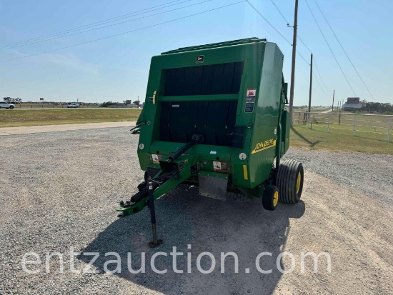 JD 567 ROUND BALER, 1000 PTO, NET/TWINE,