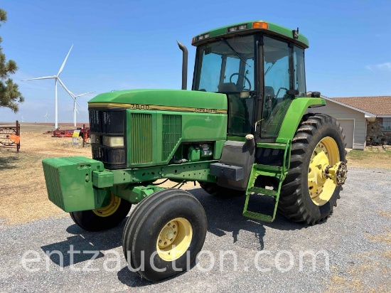 1996 JD 7800 TRACTOR, C&A, 16 SPEED POWER