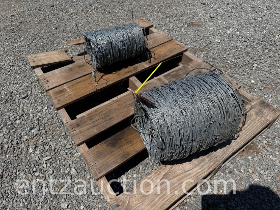 LOT OF 2 ROLLS OF BARBED WIRE