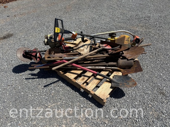 LOT OF WEEDEATERS, HAND TOOLS & EDGER