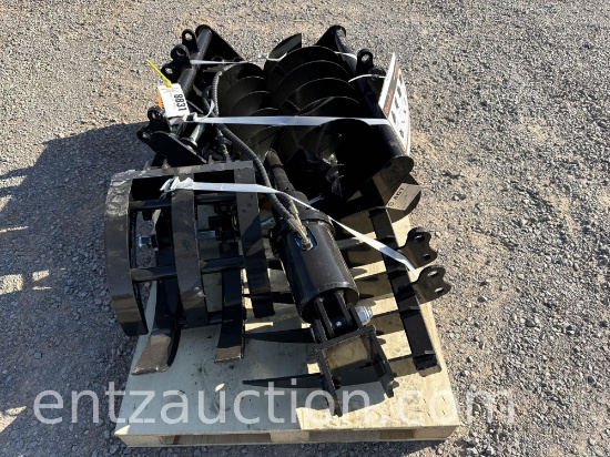 PALLET OF MINI EX ATTACHMENTS, 30" BUCKET,