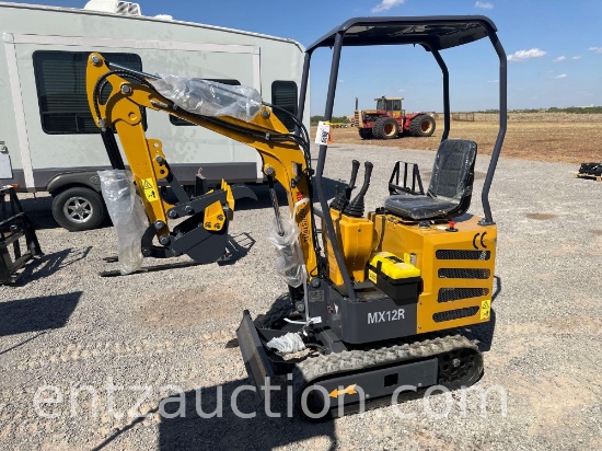 AGT MX12R MINI EX, ROPS, OPEN CAB, 48" TRACKS,