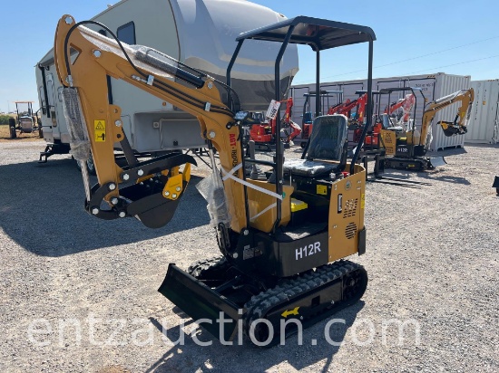 AGT H12R MINI EX, ROPS, OPEN CAB, 48" TRACKS,