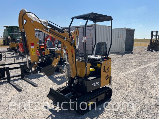 AGT H12R MINI EX, ROPS, OPEN CAB, 48" TRACKS,