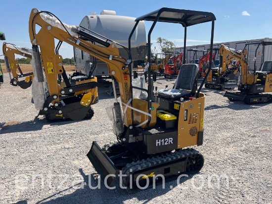 AGT H12R MINI EX, ROPS, OPEN CAB, 48" TRACKS,