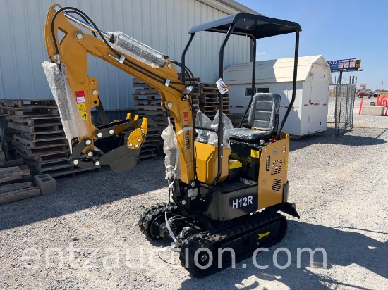 AGT H12R MINI EX, ROPS, OPEN CAB, 48" TRACKS,