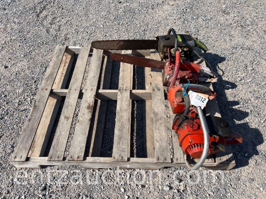 LOT OF 4 MISC. CHAINSAWS