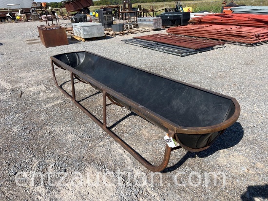 10' POLY TROUGH ON SKIDS