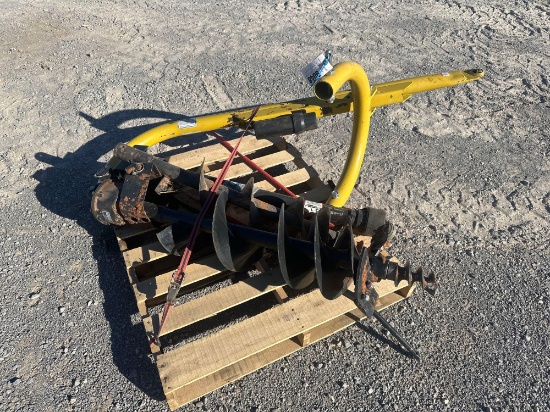 POST HOLE DIGGER W/ 9" & 12" AUGER, 3PT, 540 PTO