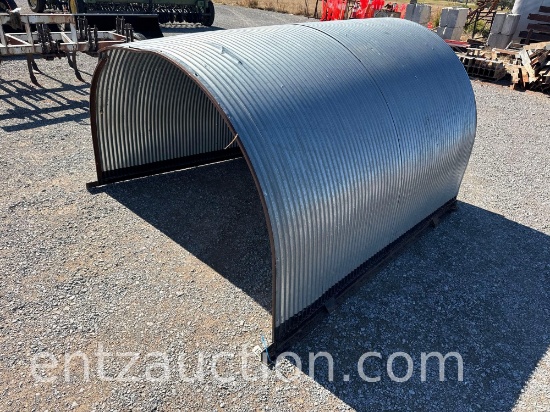 7' X 7' X 4' PORTA-HUT LIVESTOCK SHELTER