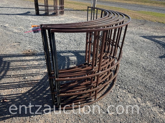 HD ROUND BALE FEEDERS, 94" DIA. X 48" TALL,