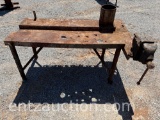 SHOPBUILT TABLE W/ VISE