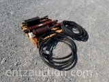 PALLET OF 2) 27' HYD. HOSES, 2) 12' HYD. HOSES, 3)