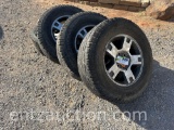 F150 TIRES W/ WHEELS, LT 275/70 R18 W/ HUBCAPS