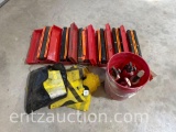 LOT OF 6 EMERGENCY TRIANGLES, OVERSIZED