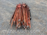 6 1/2' T-POSTS, USED