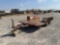SHOPBUILT FLATBED TRAILER, 7' X 12', BP, TA,