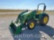 2008 JD 4105 TRACTOR W/ FRONT LOADER, HYDRA-STAT,