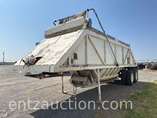1983 RANCH MANUFACTURING BELLY DUMP TRAILER,