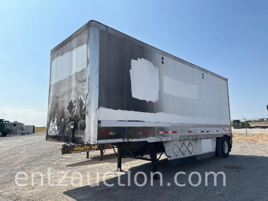 2013 WABASH VAN TRAILER, 28' X 102", SA,