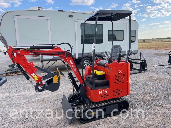 AGT H15 MINI EX, ROPS, OPEN CAB, 48" TRACKS,