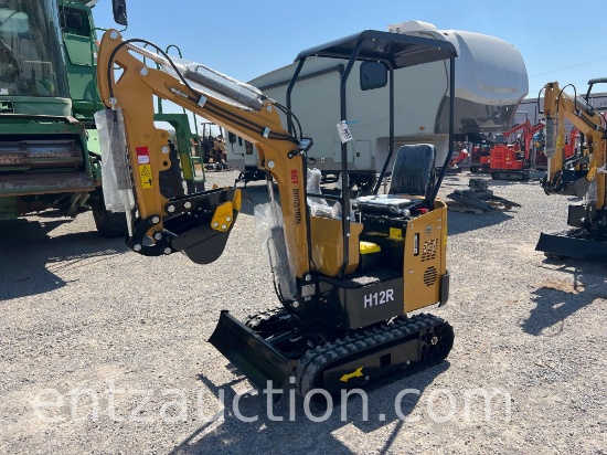 AGT H12R MINI EX, ROPS, OPEN CAB, 48" TRACKS,
