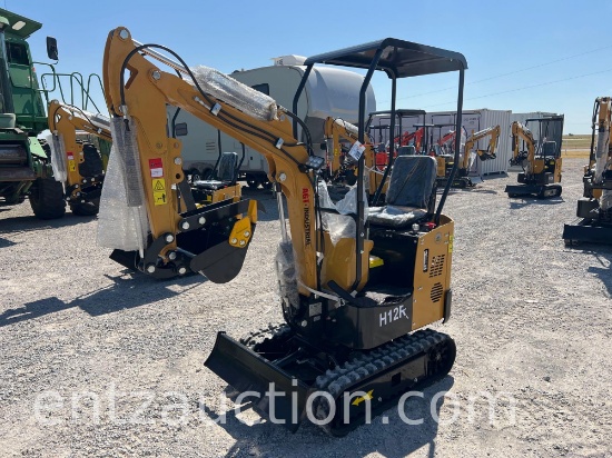 AGT H12R MINI EX, ROPS, OPEN CAB, 48" TRACKS,