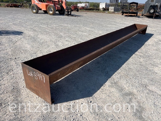 24" X 20' HALF PIPE FEED TROUGH