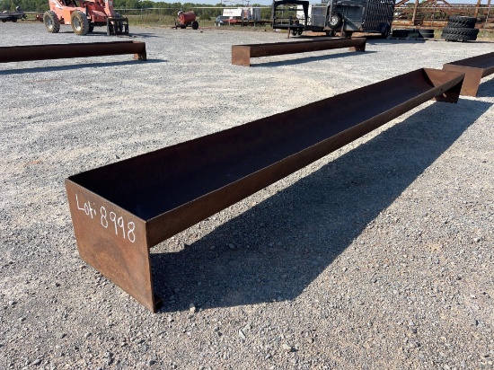 24" X 20' HALF PIPE FEED TROUGH