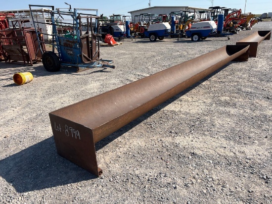 24" X 20' HALF PIPE FEED TROUGH